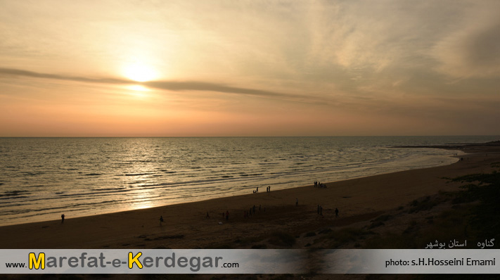 غروب ساحل استان بوشهر غروب ساحل استان بوشهر