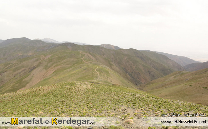 خط الراس رشته کوه بینالود خط الراس رشته کوه بینالود