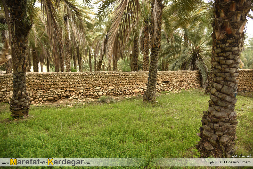 مکان های گردشگری شهرستان خمیر