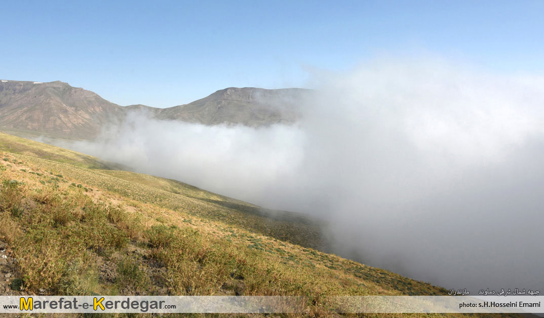 دریای ابر در قله دماوند دریای ابر در قله دماوند