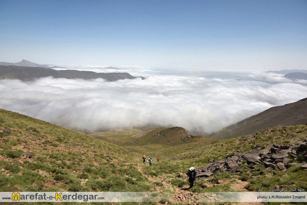 مسیر صعود جبهه شمال شرقی قله دماوند مسیر صعود جبهه شمال شرقی قله دماوند