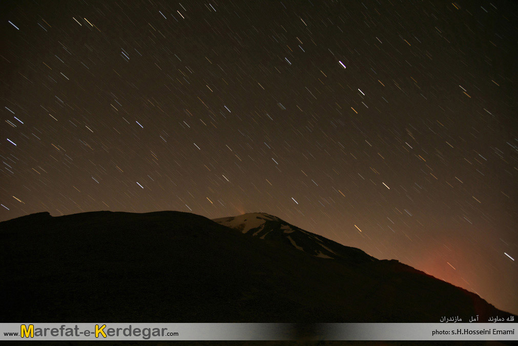 آسمان شب دماوند آسمان شب دماوند