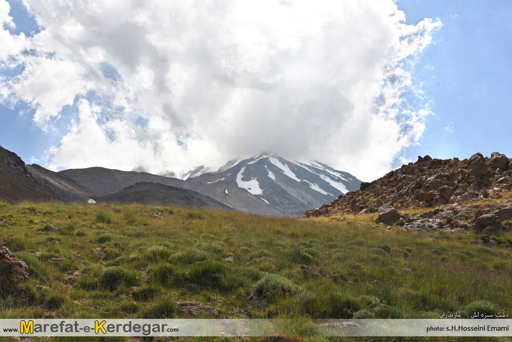 نمای ابری قله دماوند نمای ابری قله دماوند