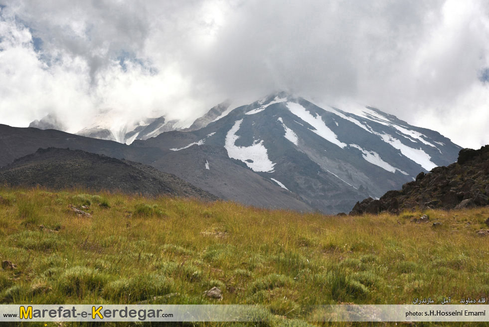نمای ابری قله دماوند نمای ابری قله دماوند