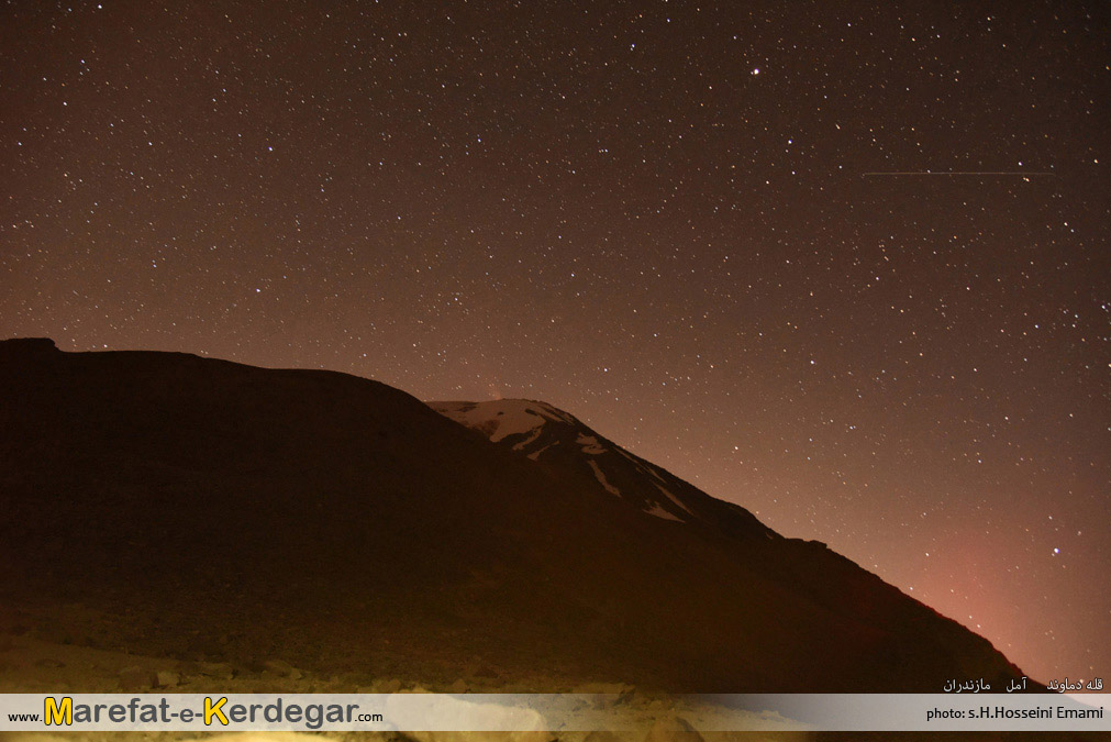 آسمان شب دماوند آسمان شب دماوند