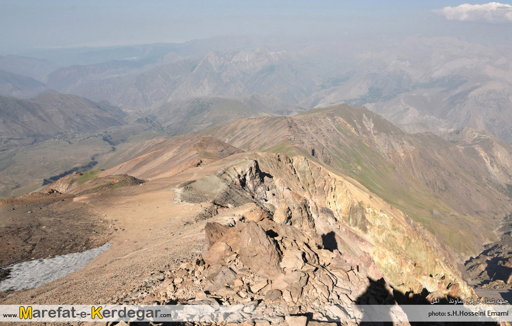 یال صعود قله دماوند از جبهه شمال شرقی یال صعود قله دماوند از جبهه شمال شرقی