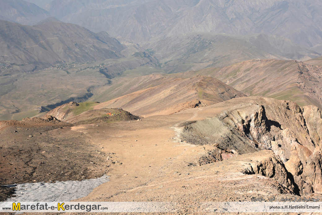 مسیر صعود جبهه شمال شرقی دماوند مسیر صعود جبهه شمال شرقی دماوند