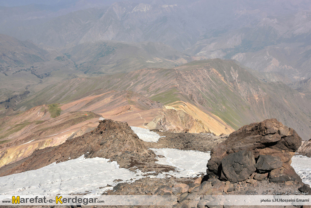 قله دماوند - جبهه شمال شرقی قله دماوند - جبهه شمال شرقی