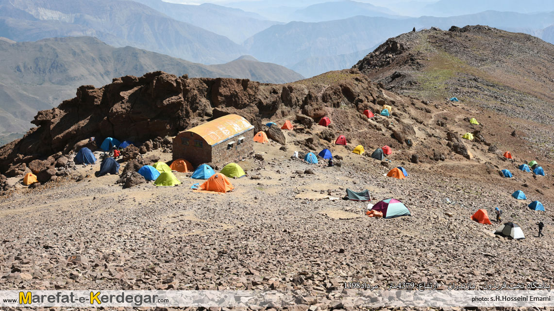 پناهگاه های قله دماوند پناهگاه های قله دماوند