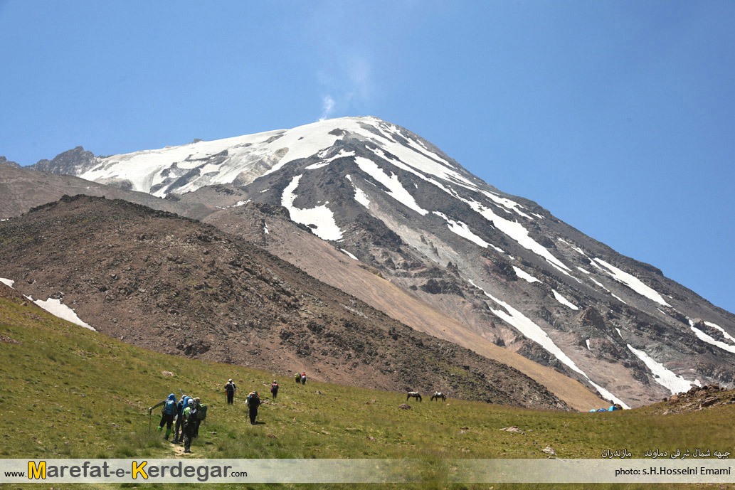 صعود قله دماوند از جبهه شمال شرقی صعود قله دماوند از جبهه شمال شرقی