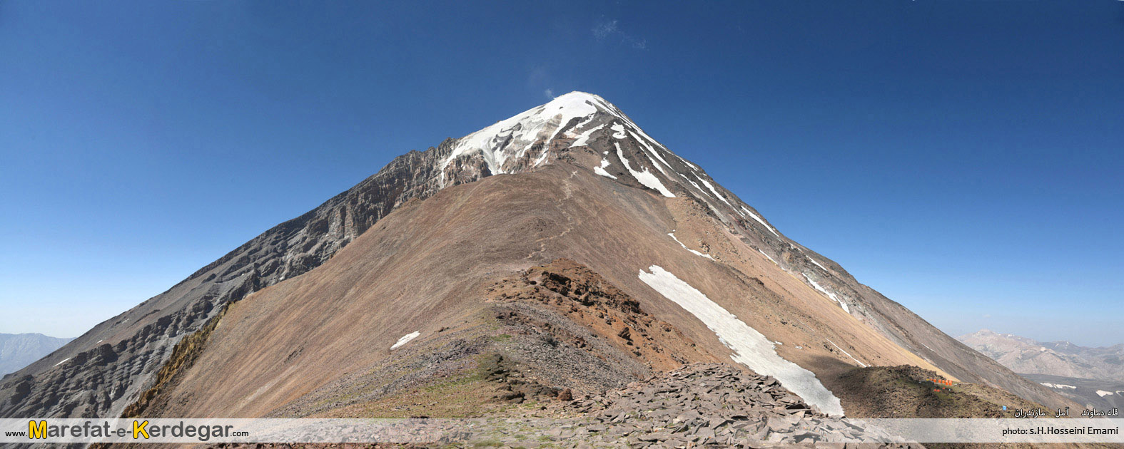 رخ شمال شرقی قله دماوند رخ شمال شرقی قله دماوند
