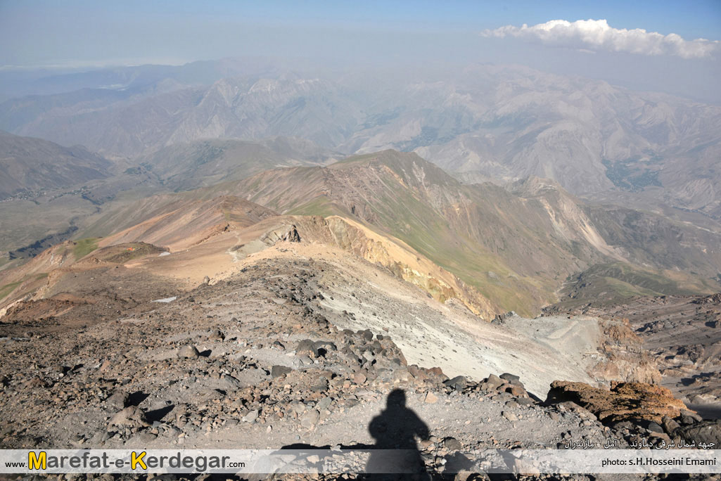 مسیر صعود قله دماوند از جبهه شمال شرقی مسیر صعود قله دماوند از جبهه شمال شرقی