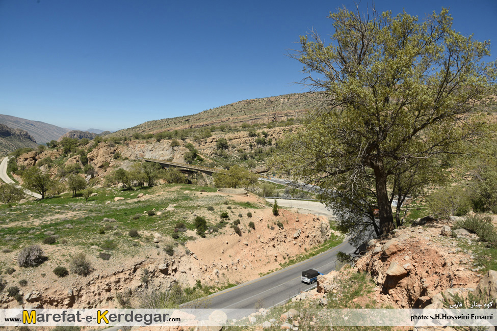 جاده های کوهستانی کوه چنار