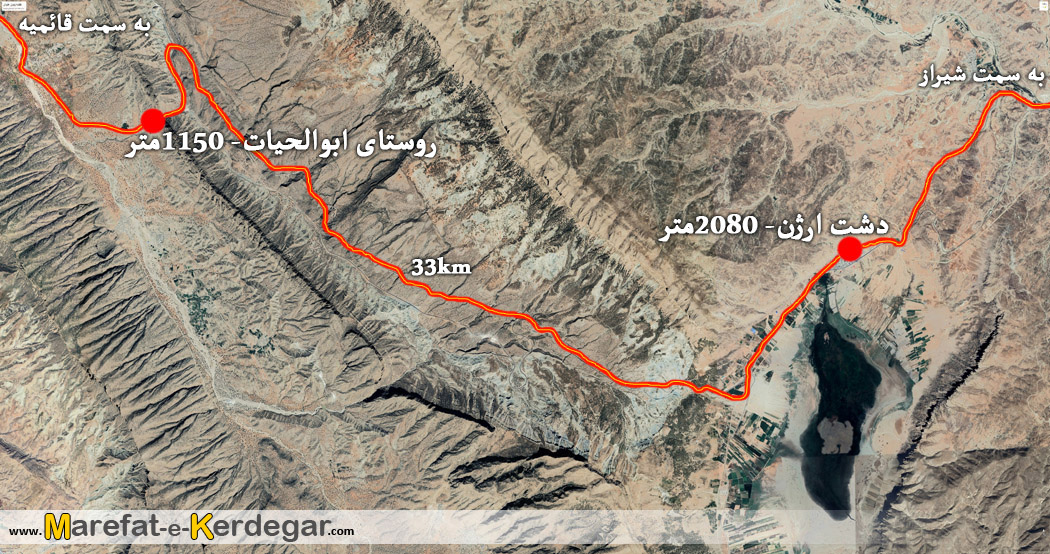 جاده شیراز بوشهر