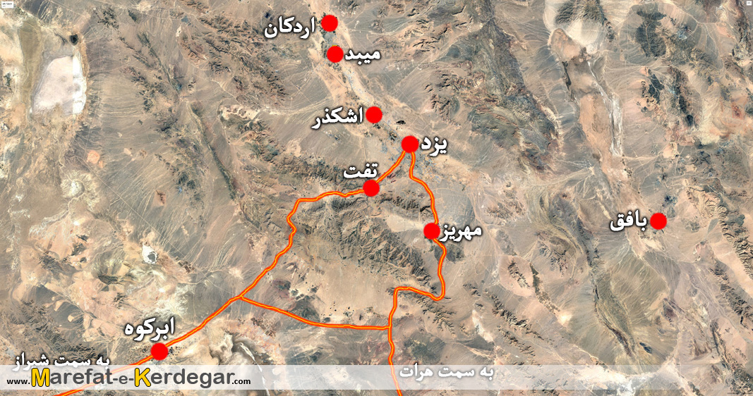 نقشه ابرکوه