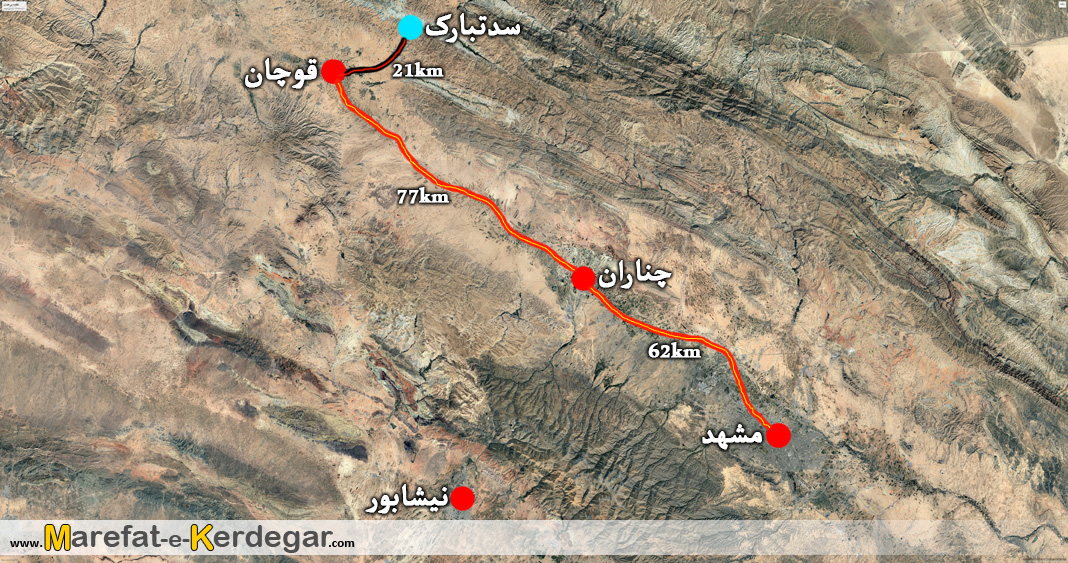 جاده سد تبارک